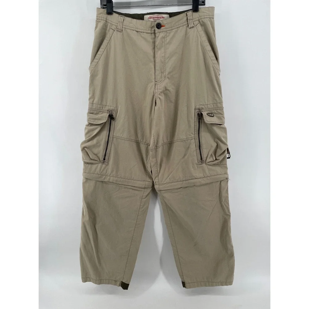 Convertible Hiking Pants Shorts Mens 31x30* Khaki Cargo Utility Gorpcore Outdoor